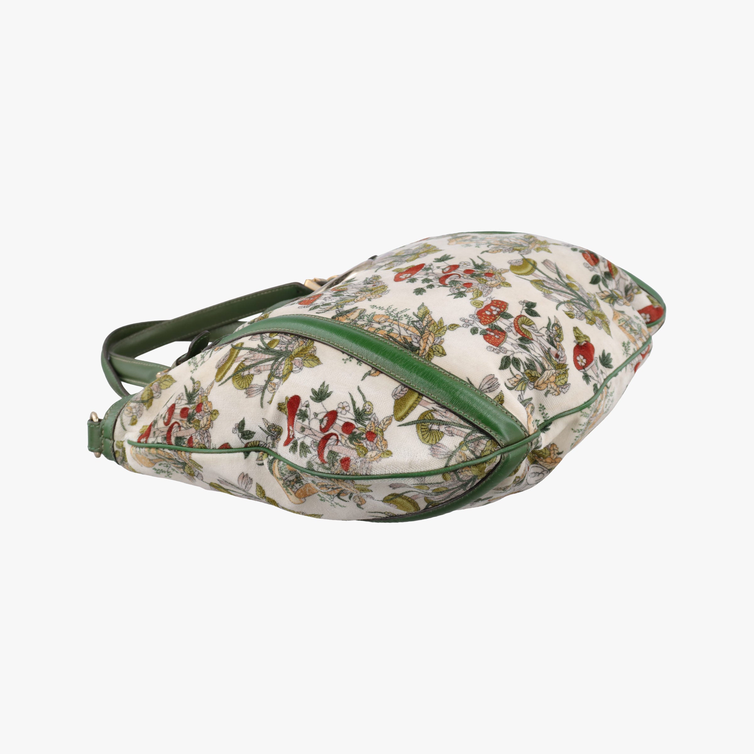 Secondhand Gucci Interlocking GG Mushroom Flora Multicolour velour 162886 shoulderbag | stylenewstar