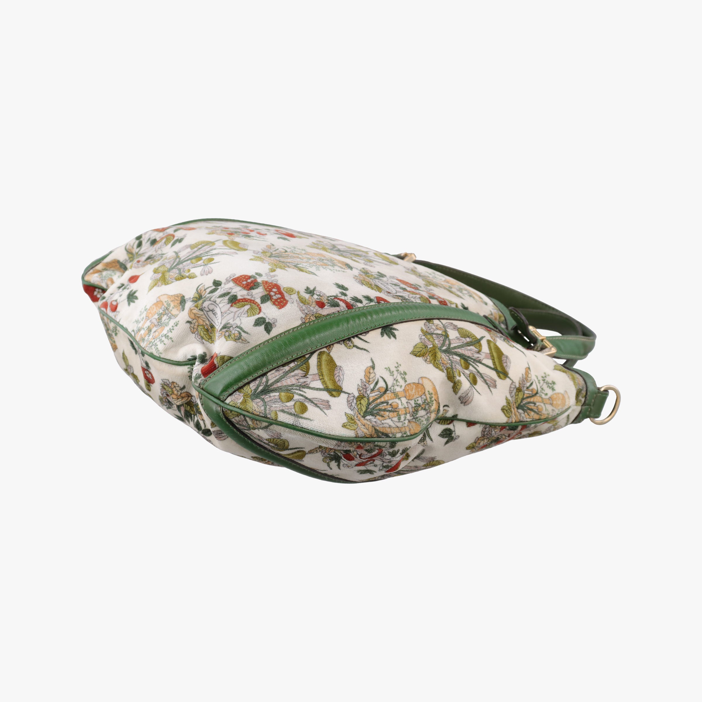 Secondhand Gucci Interlocking GG Mushroom Flora Multicolour velour 162886 shoulderbag | stylenewstar