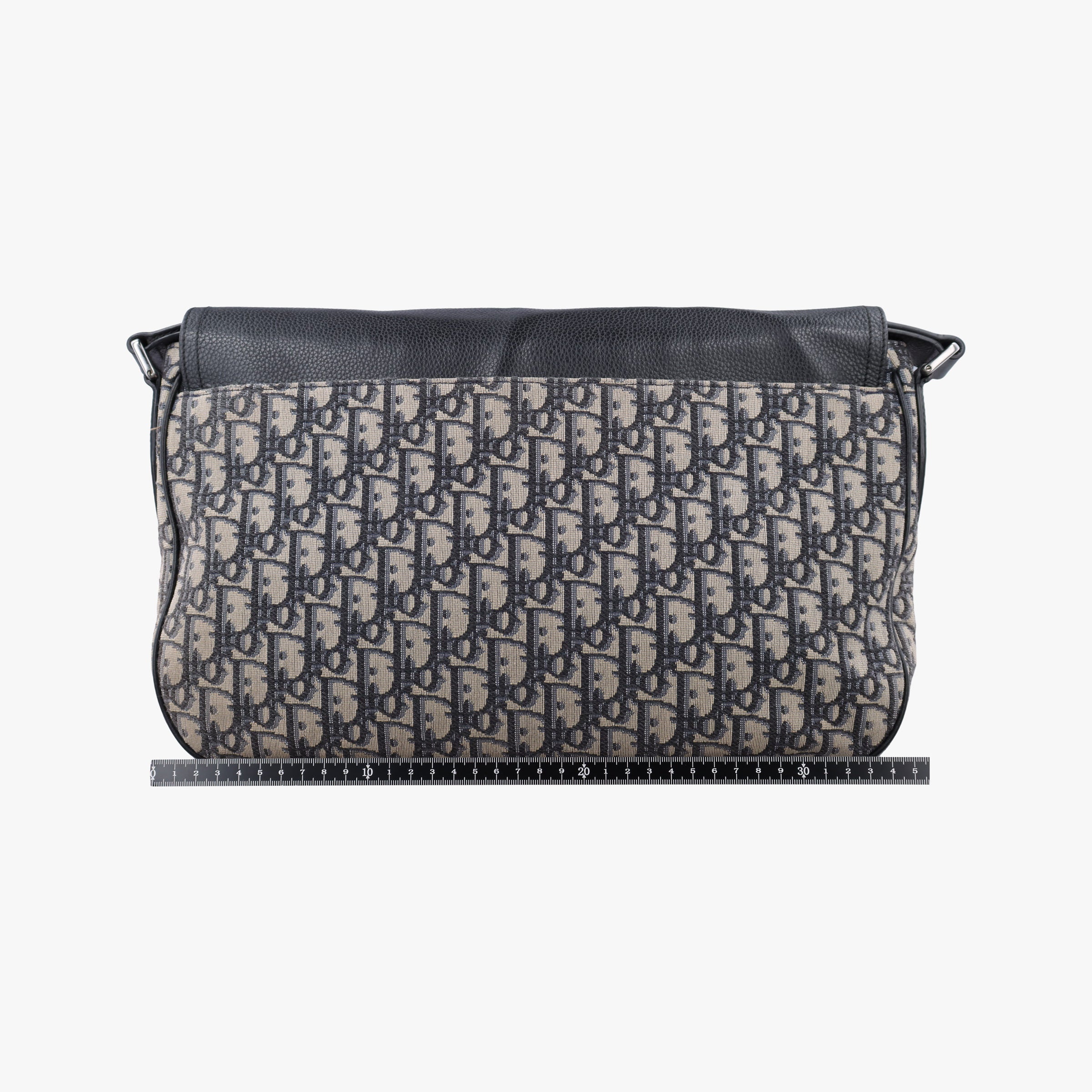 Pre-owned Christian Dior Oblique Saddle Navy×Black Jacquard×Leather  shoulderbag | stylenewstar