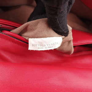 Secondhand Bottega Veneta Intrecciato Olimpia Red lambskin  shoulderbag | stylenewstar