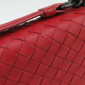 Secondhand Bottega Veneta Intrecciato Olimpia Red lambskin  shoulderbag | stylenewstar