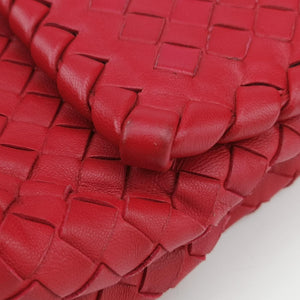 Secondhand Bottega Veneta Intrecciato Olimpia Red lambskin  shoulderbag | stylenewstar