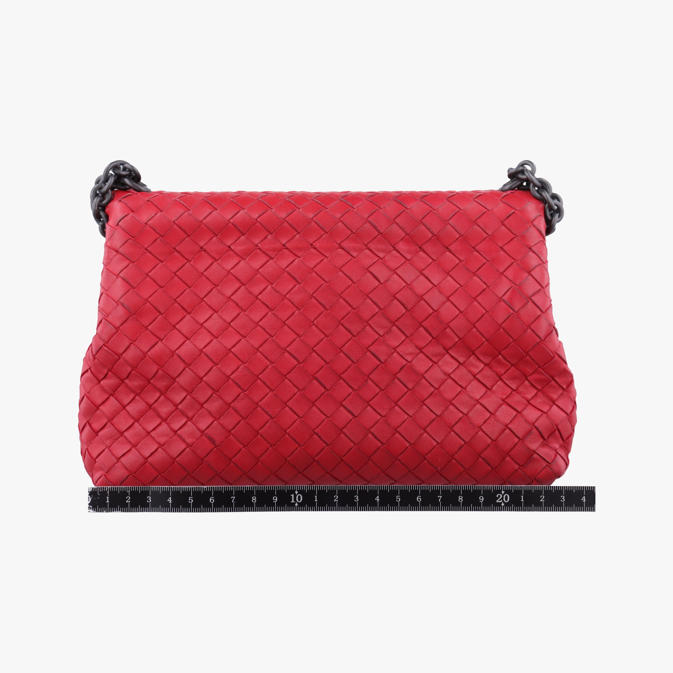 Secondhand Bottega Veneta Intrecciato Olimpia Red lambskin  shoulderbag | stylenewstar