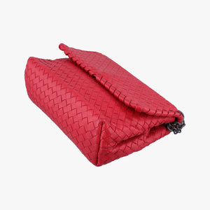 Secondhand Bottega Veneta Intrecciato Olimpia Red lambskin  shoulderbag | stylenewstar
