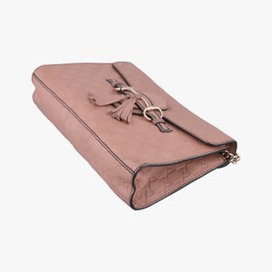 Pre-owned Gucci Emily Pink Leather 295402 shoulderbag | stylenewstar