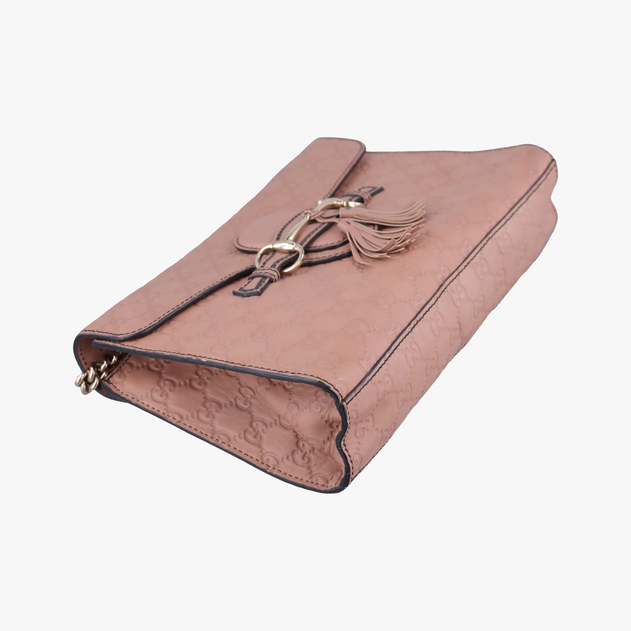 Pre-owned Gucci Emily Pink Leather 295402 shoulderbag | stylenewstar