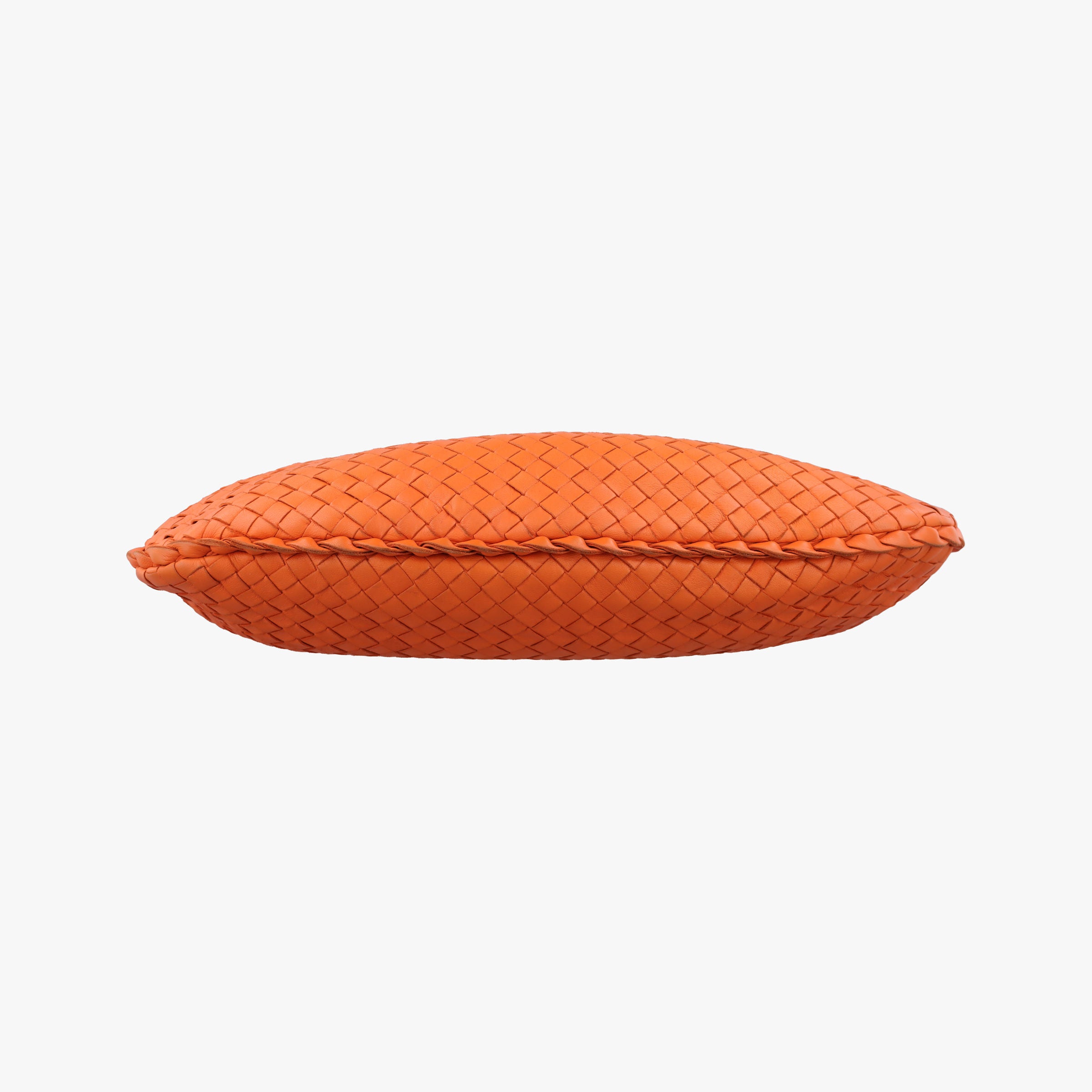 Pre-owned Bottega Veneta Intrecciato Orange lambskin  shoulderbag | stylenewstar