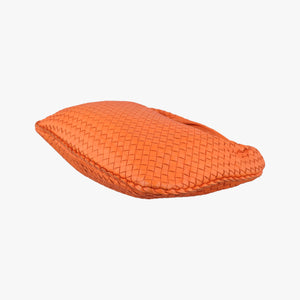 Pre-owned Bottega Veneta Intrecciato Orange lambskin  shoulderbag | stylenewstar