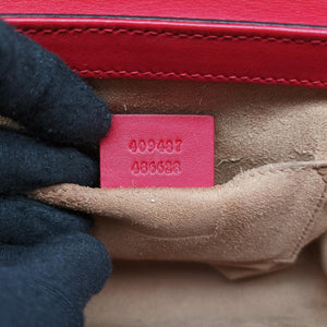 Vintage Gucci Padlock beige×red×pink PVC coated canvas×Leather 409487 shoulderbag | stylenewstar
