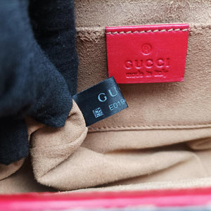 Vintage Gucci Padlock beige×red×pink PVC coated canvas×Leather 409487 shoulderbag | stylenewstar