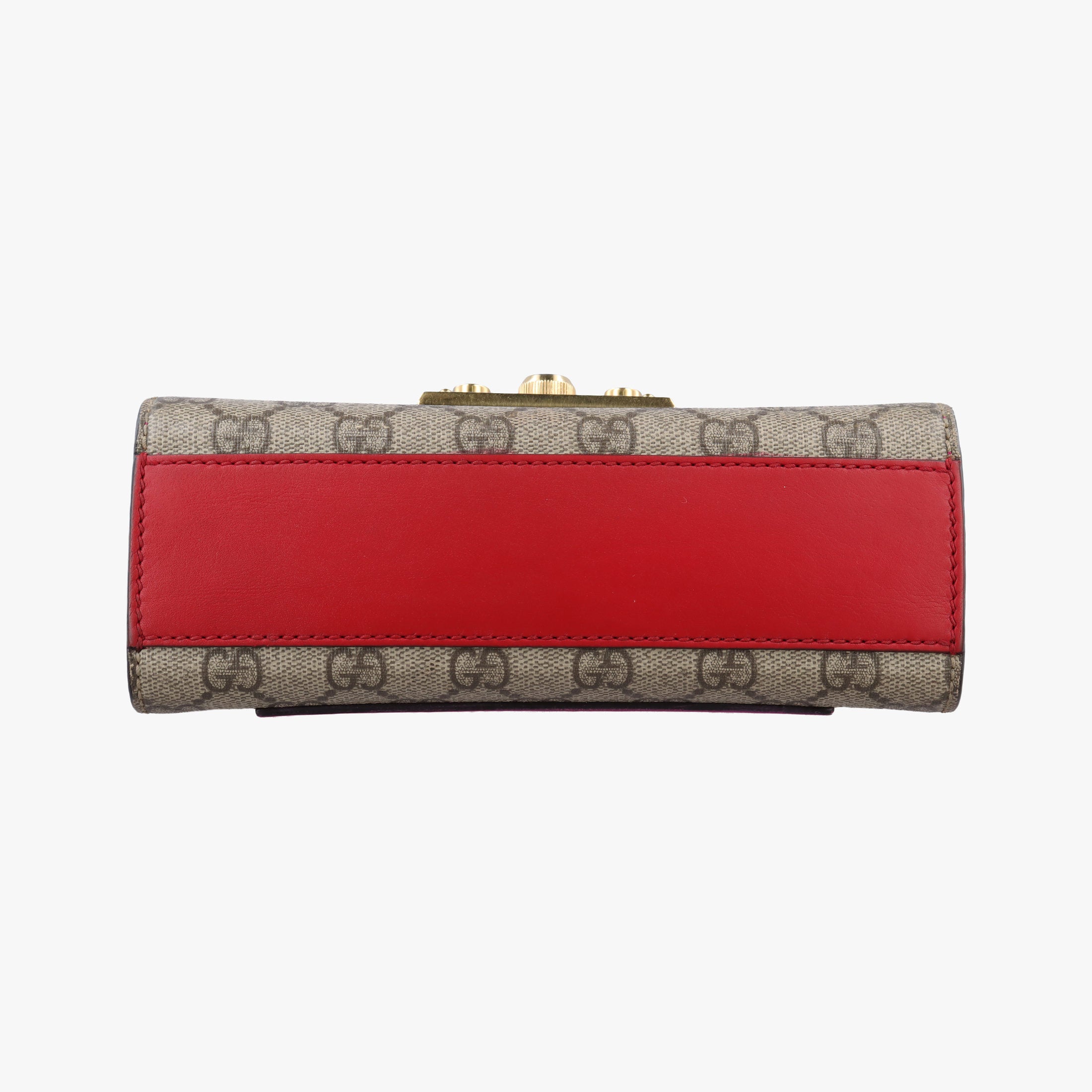 Vintage Gucci Padlock beige×red×pink PVC coated canvas×Leather 409487 shoulderbag | stylenewstar