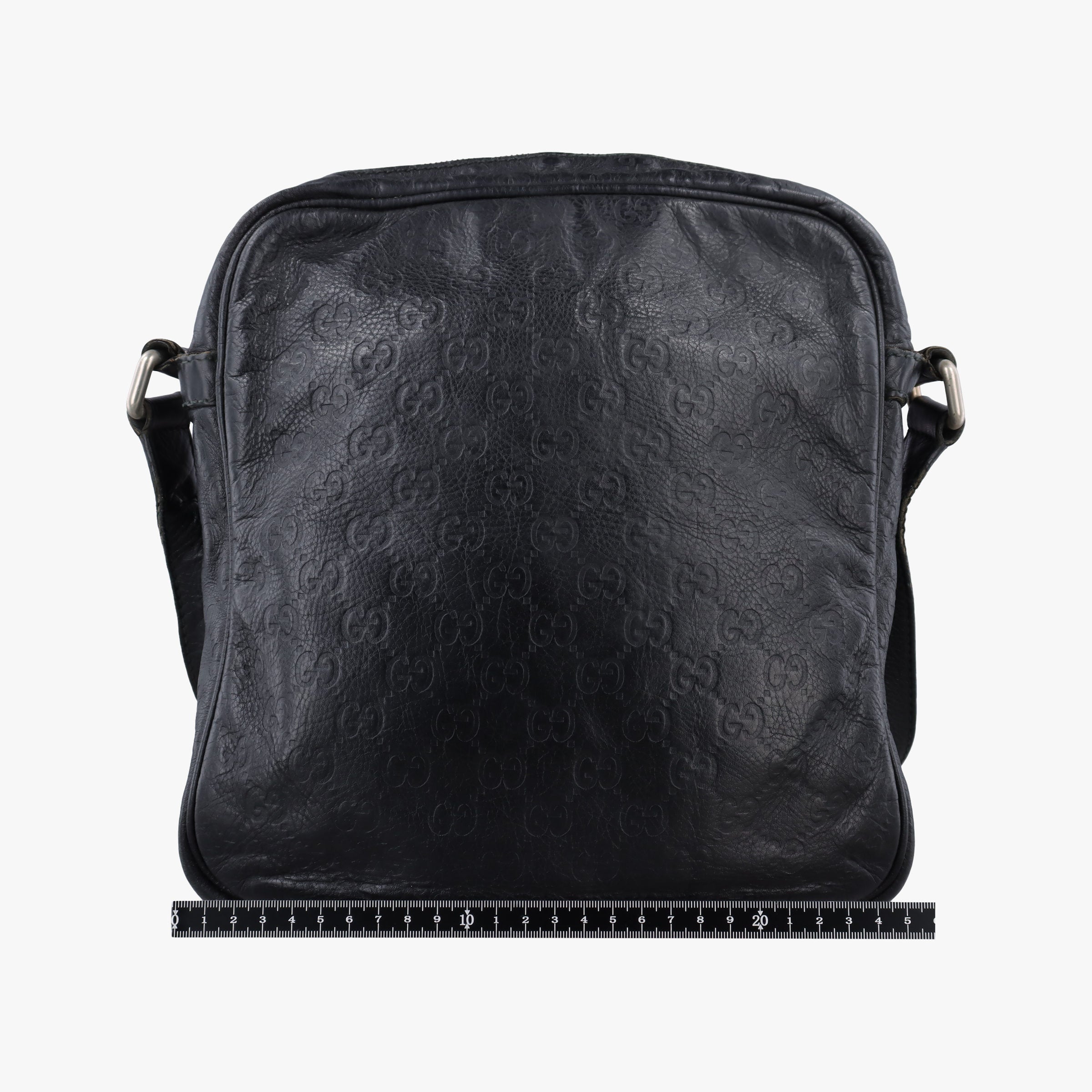 Pre-owned Gucci GG Imprime Messenger Black Leather 201448 shoulderbag | stylenewstar
