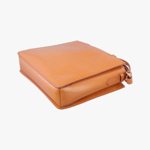 Pre-owned Ferragamo Vara Bow Caramel Patent  shoulderbag | stylenewstar
