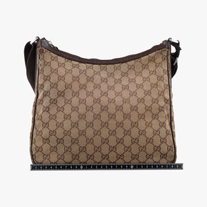 Vintage Gucci GG canvas Messenger Beige × Dark Brown canvas 131211 crossbodybag | stylenewstar