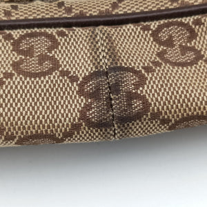 Vintage Gucci GG canvas Messenger Beige × Dark Brown canvas 131211 crossbodybag | stylenewstar