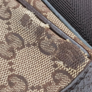 Vintage Gucci GG canvas Messenger Beige × Dark Brown canvas 131211 crossbodybag | stylenewstar