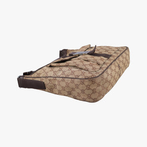 Vintage Gucci GG canvas Messenger Beige × Dark Brown canvas 131211 crossbodybag | stylenewstar
