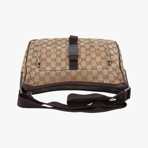 Vintage Gucci GG canvas Messenger Beige × Dark Brown canvas 131211 crossbodybag | stylenewstar