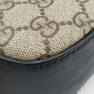 Secondhand Gucci GG Supreme Brown×Black PVC coated canvas×Leather 450944 handbag | stylenewstar