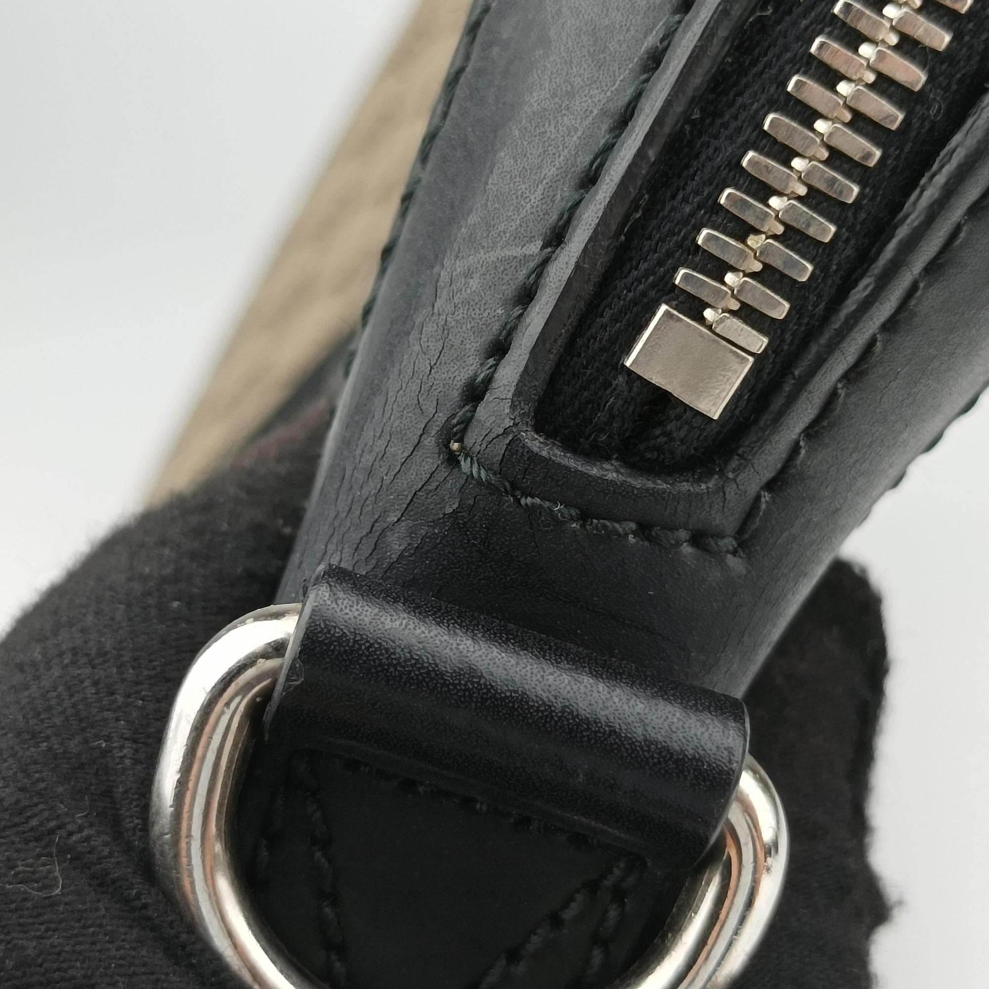 Secondhand Gucci GG Supreme Brown×Black PVC coated canvas×Leather 450944 handbag | stylenewstar