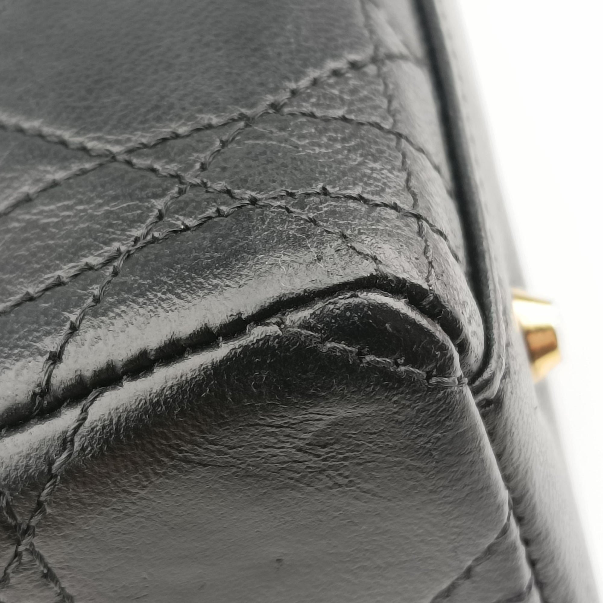 Pre-owned Christian Dior Lady Dior Black lambskin  handbag | stylenewstar