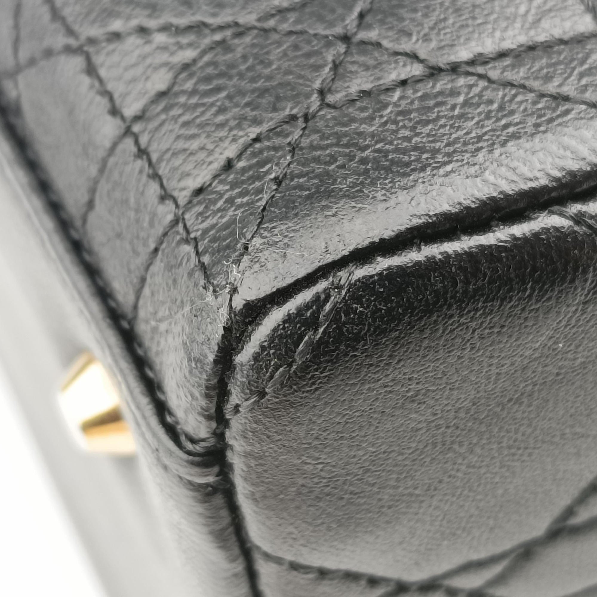 Pre-owned Christian Dior Lady Dior Black lambskin  handbag | stylenewstar