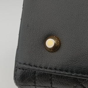 Pre-owned Christian Dior Lady Dior Black lambskin  handbag | stylenewstar