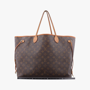 Pre-owned Louis Vuitton NEVERFULL GM Brown Monogram Canvas M40157 handbag | stylenewstar