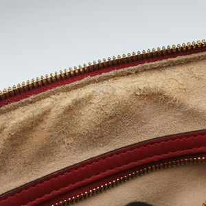 Vintage Gucci GG SUPREME Beige x Red x Navy PVC coated canvasxLeather 409529 shoulderbag | stylenewstar