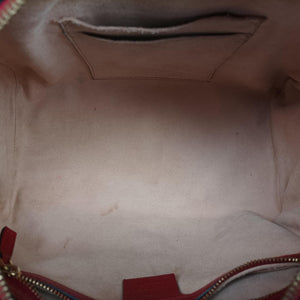 Vintage Gucci GG SUPREME Beige x Red x Navy PVC coated canvasxLeather 409529 shoulderbag | stylenewstar