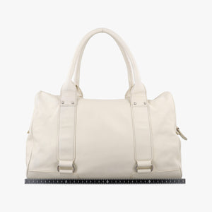 Pre-owned Ferragamo Vara Bow White Leather  handbag | stylenewstar