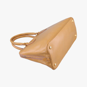 Pre-owned Prada Pyramid Camel Patent BL0808 shoulderbag | stylenewstar