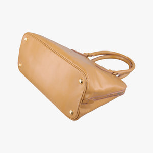 Pre-owned Prada Pyramid Camel Patent BL0808 shoulderbag | stylenewstar