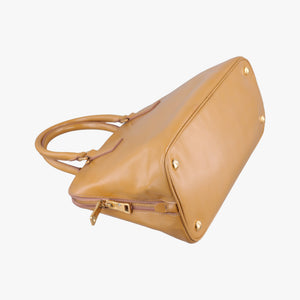 Pre-owned Prada Pyramid Camel Patent BL0808 shoulderbag | stylenewstar