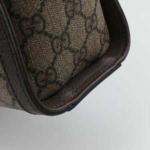 Pre-owned Gucci Ophidia brown×red×green PVC coated canvas×Leather 547551 handbag | stylenewstar