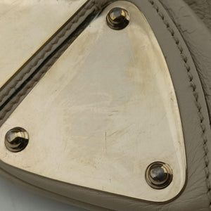 Secondhand Gucci Bamboo Babouska Indy Hobo White Leather 177139 shoulderbag | stylenewstar