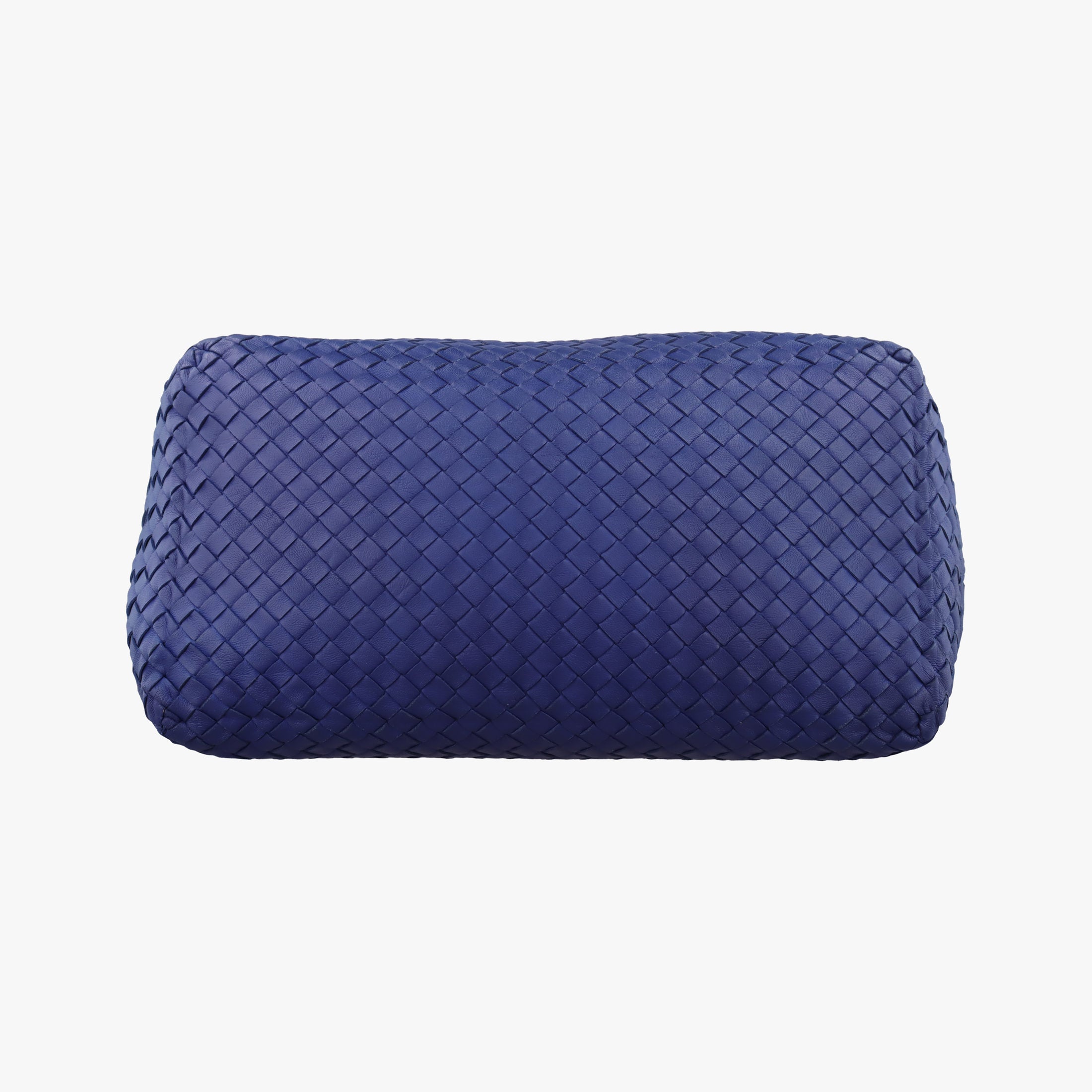 Secondhand Bottega Veneta Cesta Intrecciato Blue lambskin  handbag | stylenewstar