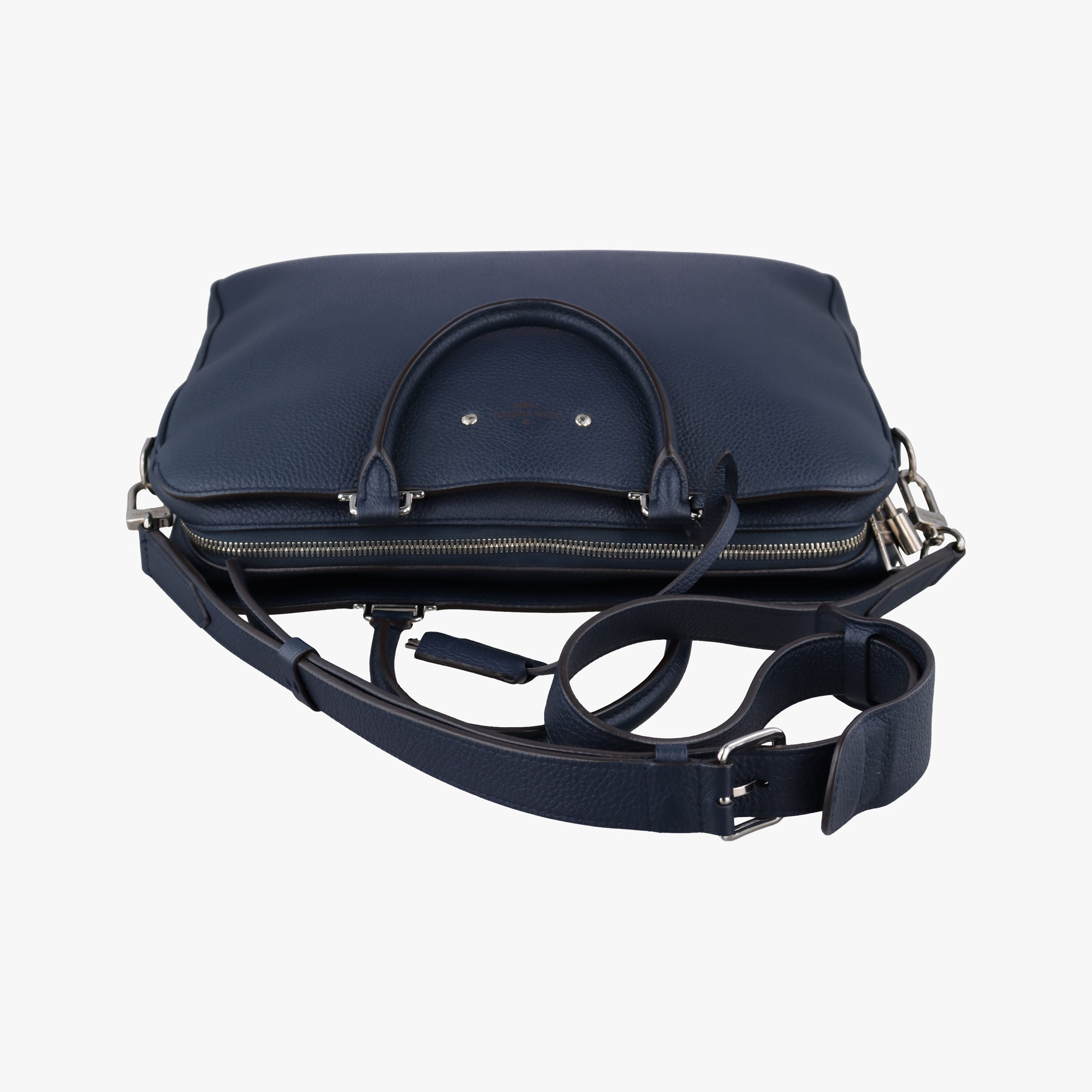 Vintage Louis Vuitton Armand Briefcase MM Navy Taurillon leather M54380 shoulderbag | stylenewstar