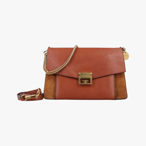Vintage Givenchy GV3 small Chestnut Leather × Suede  shoulderbag | stylenewstar