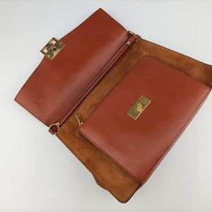 Vintage Givenchy GV3 small Chestnut Leather × Suede  shoulderbag | stylenewstar