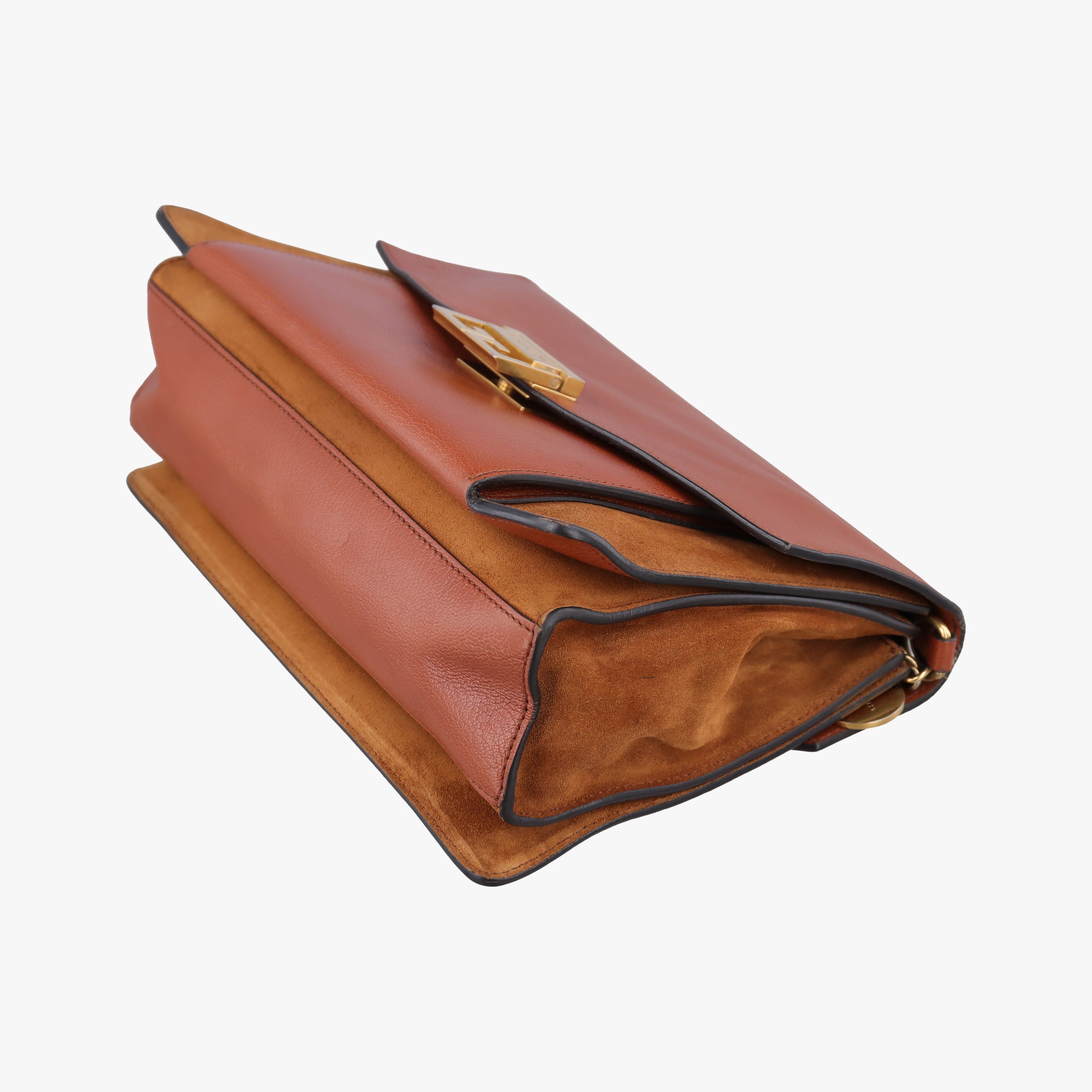 Vintage Givenchy GV3 small Chestnut Leather × Suede  shoulderbag | stylenewstar