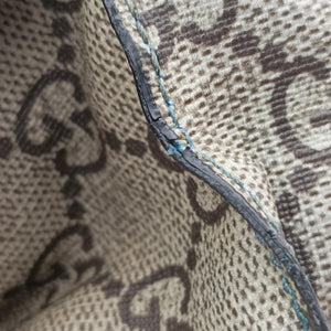 Pre-owned Gucci GG Supreme Bee Brown PVC coated canvas 450950 handbag | stylenewstar