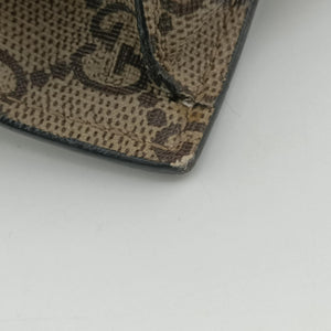 Pre-owned Gucci GG Supreme Bee Brown PVC coated canvas 450950 handbag | stylenewstar