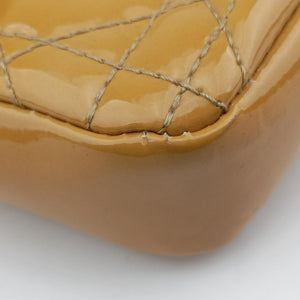 Vintage Christian Dior Miss Dior Cannage New Rock Yellow Patent  shoulderbag | stylenewstar
