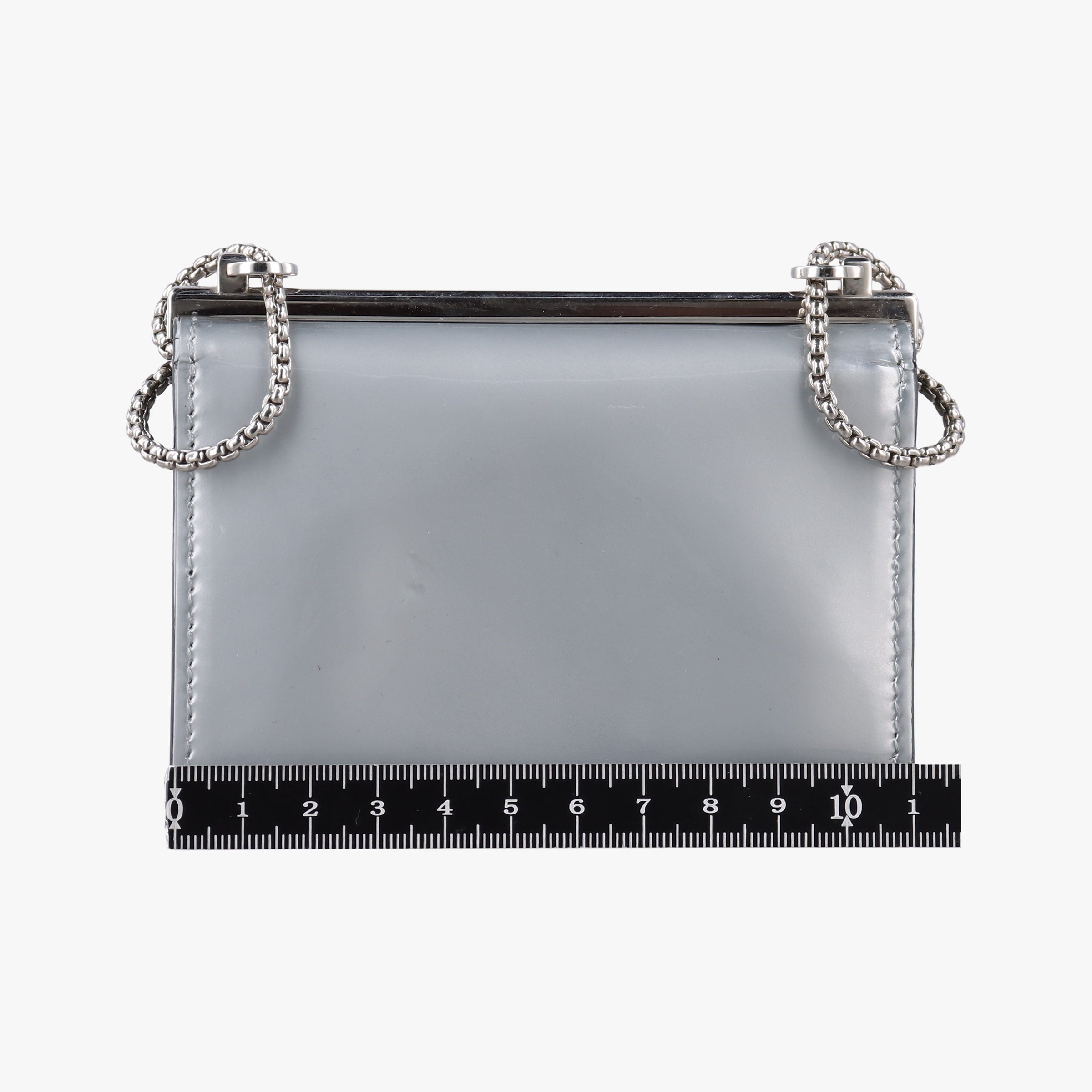 Pre-owned Prada Chain Pouch Nube Spazzolato Leather   shoulderbag | stylenewstar