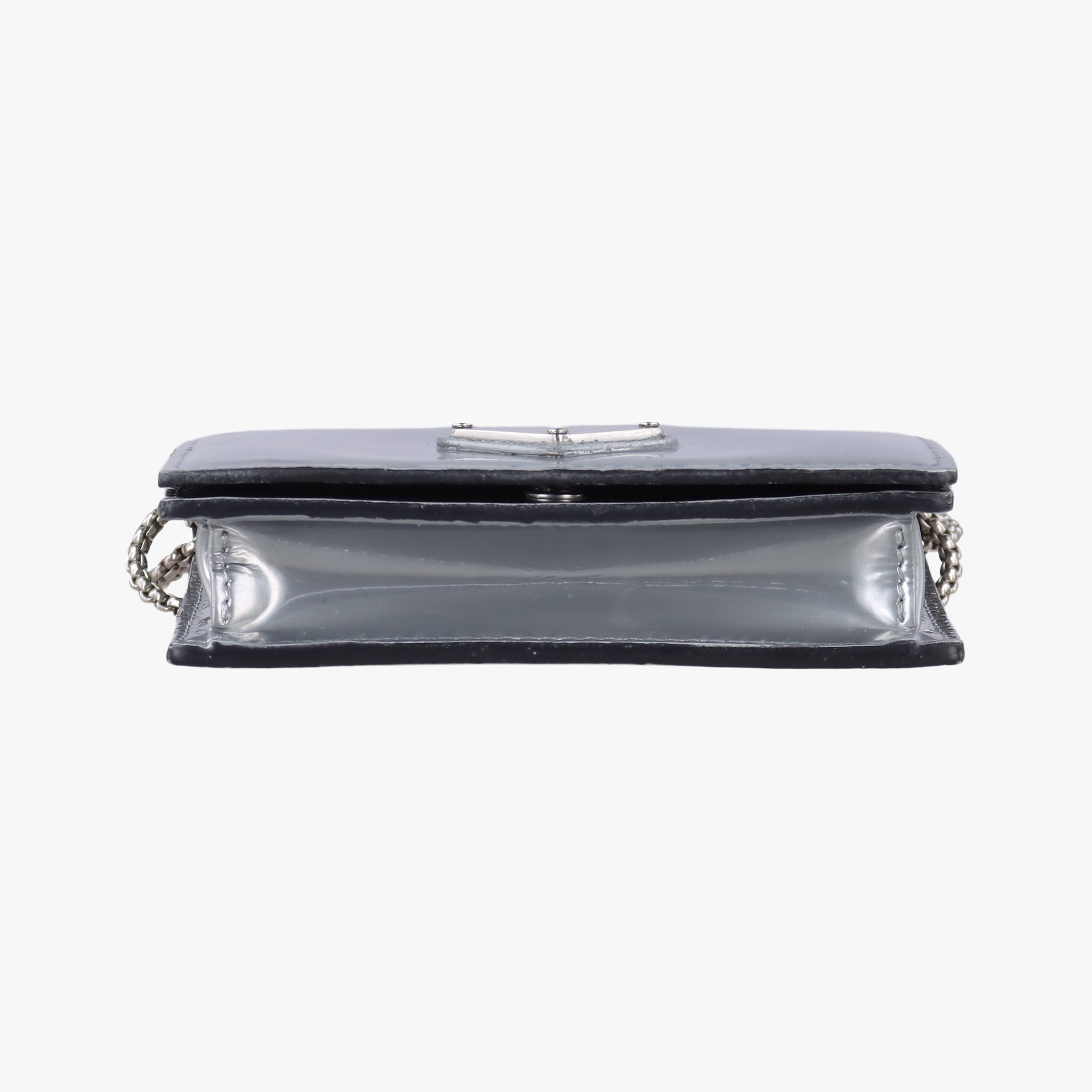 Pre-owned Prada Chain Pouch Nube Spazzolato Leather   shoulderbag | stylenewstar