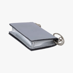Pre-owned Prada Chain Pouch Nube Spazzolato Leather   shoulderbag | stylenewstar