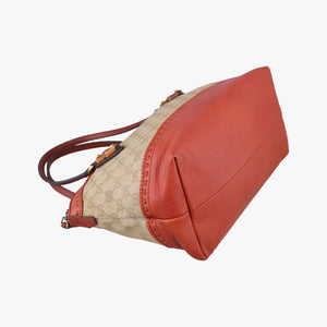 Secondhand Gucci Bamboo Brown GGCanvas×Leather 339002 handbag | stylenewstar