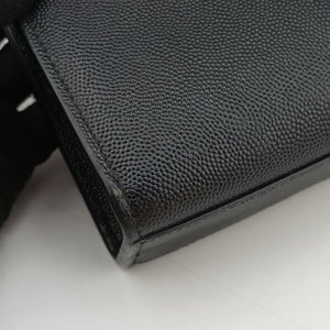 Pre-owned Yves Saint Laurent KATE Black Caviar Skin 364021 shoulderbag | stylenewstar