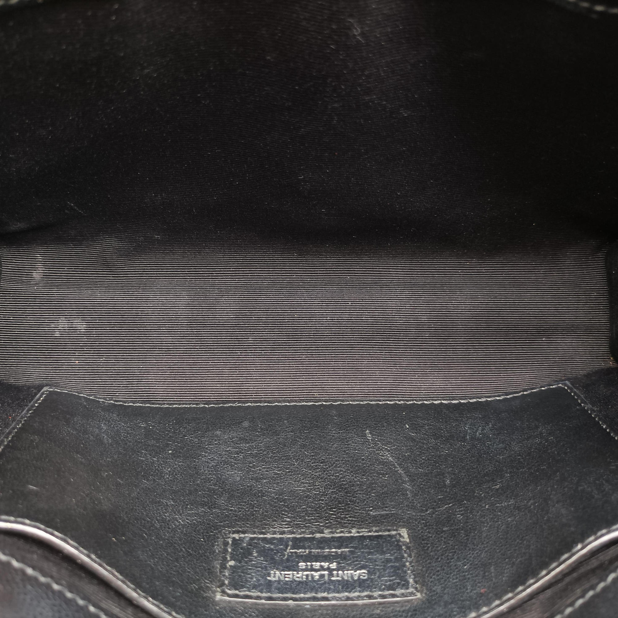 Pre-owned Yves Saint Laurent KATE Black Caviar Skin 364021 shoulderbag | stylenewstar